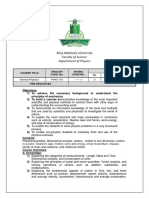 توصيف مقررات الفيزياء الطبية