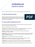 Metallurgical Engineering Interview Questions