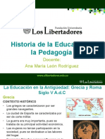 Historia de La Educación y La Pedagogia