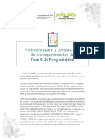 Instructivo para La Construcción de Los Requerimientos de Fase 8 de Progresividad