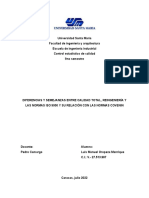 Diferencias y Semejanzas Entre Calidad Total, Reingeniería y Las Normas Iso 9000. Luis Oropeza