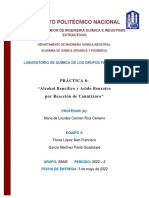 Alcohol Bencílico y Acido Benzoico Por Reacción de Cannizzaro Equipo 3 2IM45