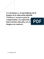 T.19. La Enseñanza y El Aprendizaje de La Lengua en La Educación Infantil. Técnicas