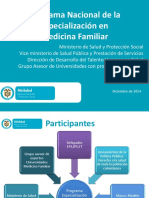 Programa Nacional de Especializacion Medicina Familiar Ruiz