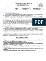 Infantil II B Manhã Prof. Jacqueline 05 À 09 Abril