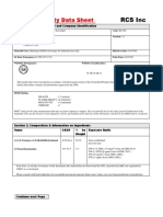 MSDS RC100 Version 1.1 July 01,09