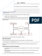 XML Syntax