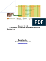 Exam: 70-642 TS: Windows Server 2008 Network Infrastructure, Configuring