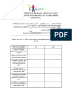 Lista de Verificação para Crianças Com Indicadores de Superdotação Na Primeira Infância