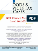 Goods & Services Tax Cases