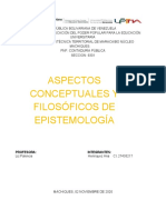 Aspectos Conceptuales y Filosóficos de Epistemología