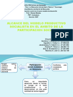 Identificar El Alcance Del Modelos Productivo Socialista en El Ambito de La Participacio Cuidadana