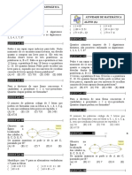 aTIVIDADE - ANALISE COMBINATORIA - FATORIAL