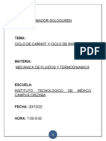 Ciclo de Carnot y Rankine