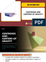 Centroids and Centers of Gravity