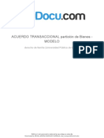 Acuerdo Transaccional Particion de Bienes Modelo