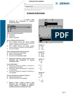 2019 - Metrologia - Avaliação