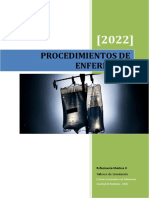 PROCEDIMIENTOS DE ENFERMERÍA - Taller de Simulación 2022