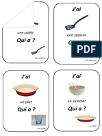 Cartes "J'ai Qui A ?" Vocabulaire