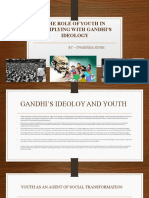 Role of Youth in Compling With Gandhi's Ideology