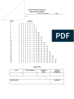 Beep - Shuttle Run Test Formato