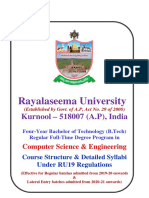 RU19 - CSE - Course Structure - Syllabus - VII SEMESTER