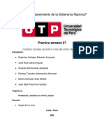 SEMANA 07 - TAREA GRUPAL Cambios Sociales Durante La Crisis Del Orden Oligarquico