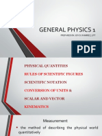 GENERAL PHYSICS 1 Lesson 1