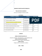 Avance Del Informe de Investigación