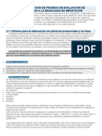 Diseño y Elaboración de Pruebas de Evaluación de Prácticas Adaptadas A La Modalidad de Impartición