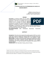 Hiit - Treinamento Intervalado de Alta Intensidade No Auxílio Ao Emagrecimento