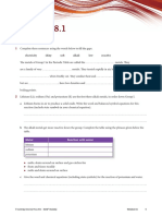 Worksheet 1 and 2 PATTERNSAND PROPERTIES OF METALS