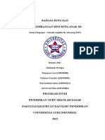 Bahasa Rupa Dan Perkembangan Seni Rupa Anak SD: Dosen Pengampu: Gabriela Anjelika Br. Sebayang M.PD