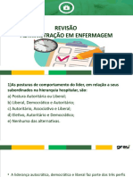 Revisão Administração em Enfermagem