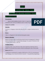 CS201 Final Term Short Notes