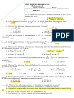 Grade 9 Periodic Test