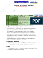 Planificaciòn Curricular de La Experiencia de Aprendizaje #3 - CT - 5º Grado - Ciclo Vii