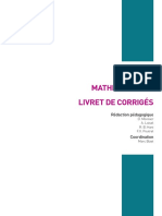 Mathématiques Livret de Corrigés: Rédaction Pédagogique