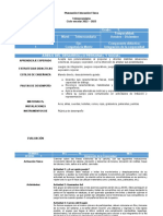 Planeación Educación Física 1 Grado