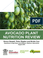 Avocado Plant Nutrition Review 2018 Cover