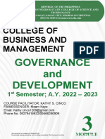 Governance and Development Module 3