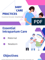 Mother Friendly Care Practices