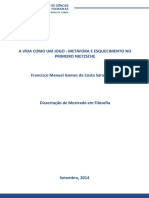 A Vida Como Um Jogo - Metáfora e Esquecimento No Primeiro Nietzsche