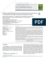 Influence of Polymerization Time On Properties of Dual-Curing Cements