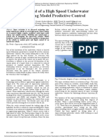 Depth Control of A High Speed Underwater Vehicle Using Model Predictive Control