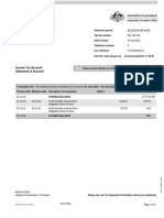 Income Tax Account Statement of Account: MR Brock W Johnson 177 Barrabool RD Highton Vic 3216