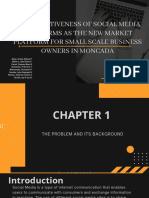 The Effectiveness of Social Media Platforms As The New Market Platform For Small Scale Business Owners in Moncada