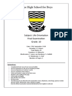 Grade 10 LO Exam Term 4 2018 Final