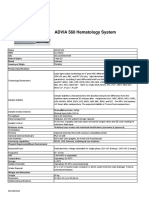 ADVIA 560 Hematology System Specification