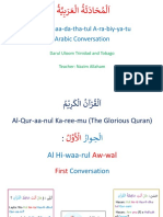 Arabic Conversation Yr 1 Session 7